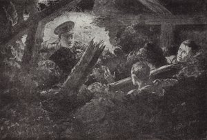 Toinen luutnantti Cecil Calvert kaivaa esiin ja pelastaa kaksi miestä kaivosgallerialta, joka oli pudonnut 6. syyskuuta 1915